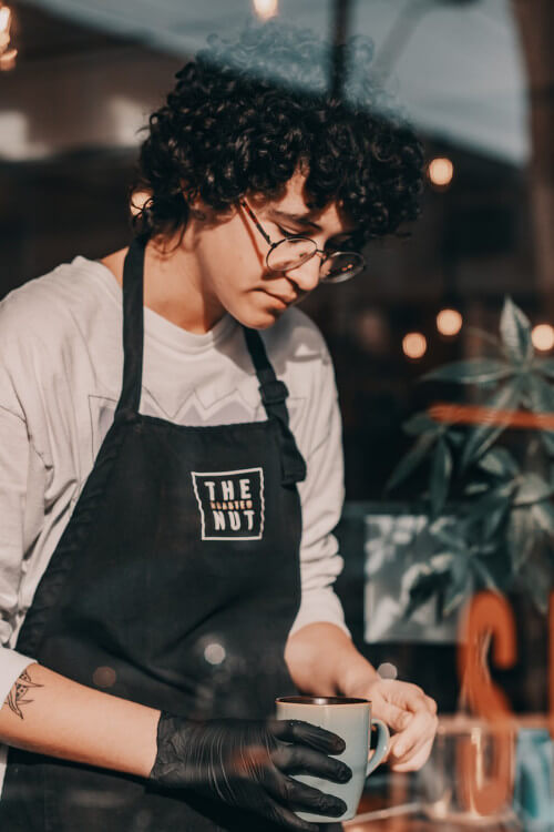 Chef working in restaurant