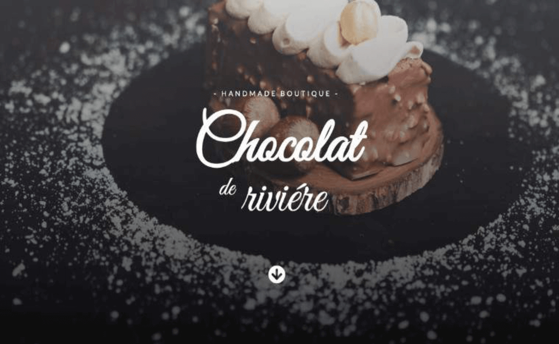 Chocolate de Riviére website